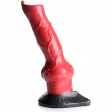 Фантазийный фаллоимитатор «Creature Cocks Hell-Hound Canine Silicone Dildo», цвет красный, XR Brands XRAG874, длина 19 см.