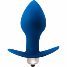 Анальная пробка с вибрацией «Flash Hugo», Lola Games 9009-01Lola, цвет синий, длина 9.5 см.