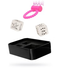 Виброкольцо с кубиками для двоих «Ахи вздохи. Жаркая ночь», Ecstas 7066169, цвет Розовый
