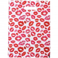 Пакет «Поцелуи» с вырубной ручкой, Сувениры 9629523, цвет Красный, со скидкой