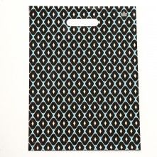 Пакет «Геометрия» с вырубной ручкой, 31х40 см, 60 мкм, арт. 9489594, бренд Сувениры, цвет Черный