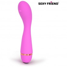 Вибромассажер «Love Play» для стимуляции точки G, цвет розовый, Sexy Friend sf-70289, из материала Силикон, длина 14 см.