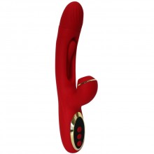 Вибратор-кролик для точки G «Tornado G-Hit» ударный, цвет красный, Eroticon ZD051-RD, из материала Силикон, длина 24.5 см., со скидкой