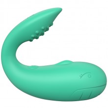 Минивибратор «Whale» с управлением со смартфона, цвет зеленый, Eroticon TD042, из материала Силикон, длина 8 см.
