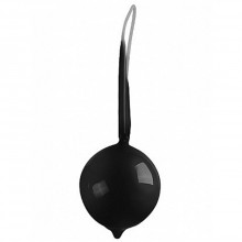 Вагинальный шарик «Geisha» со смещенным центром, цвет черный, Shots Media SHT032BLK, из материала Пластик АБС, длина 10.8 см., со скидкой