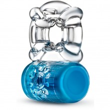 Эрекционное виброкольцо »Pleaser Rechargeable C-Ring», цвет синий, Blush Novelties BL-31912, из материала TPE, длина 5.7 см.