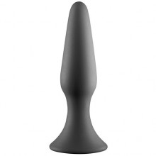 Анальная пробка «Metal Ball Butt Plug» на присоске, цвет серый, 21615, бренд Dream Toys, из материала Силикон, длина 15 см.