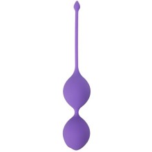 Фиолетовые вагинальные шарики SEE YOU IN BLOOM DUO BALLS 29MM, 21232, длина 16.5 см., со скидкой