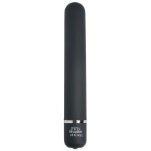 Темно-серый вибромассажер Charlie Tango - 18,4 см., FS-48293, бренд Fifty Shades of Grey, из материала Пластик АБС, цвет Черный, длина 18.4 см.