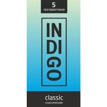 Классические гладкие презервативы «Indigo Classic», 5 штук, Indigo classic № 5, из материала Латекс, длина 18 см., со скидкой