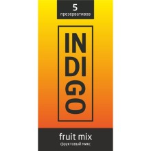 Презервативы indigo фруктовый микс с ароматомами, 5 штук, fruitmix № 5, из материала Латекс, длина 18 см.