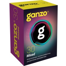 Микс-набор из 30 презервативов Ganzo Mixed, Ganzo Mixed №30, из материала Латекс, длина 18.5 см., со скидкой
