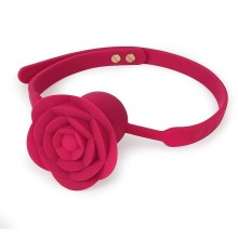 Вибрирующий кляп-роза с регулируемым ремешком «Blazing Rose», 9 режимов вибрации, S-Hande shd-s384, из материала Силикон, цвет Бордовый, длина 56 см.