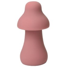Розовый перезаряжаемый клиторальный стимулятор-грибочек «Protruding Mushroom», CNT-430028P., из материала Силикон, длина 9.4 см., со скидкой