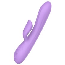 Вибратор-кролик «Purple Rain» из гладкого силикона, цвет сиреневый, 21814, длина 23 см., со скидкой