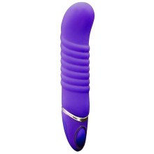 Перезаряжаемый ребристый вибратор «PROVIBE, цвет фиолетовый, NMC 111699, длина 14 см.