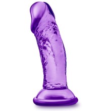 Фаллоимитатор на присоске «Sweet n' Small 4inh Dildo», цвет фиолетовый, Blush Novelties BL-13621, из материала ПВХ, длина 11.43 см.