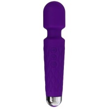 Wand-вибратор с подвижной головкой, цвет фиолетовый, 9771450, бренд Сима-Ленд, из материала Силикон, длина 20.4 см.