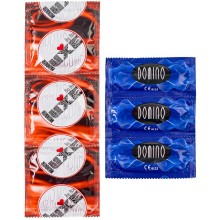 Набор презервативов «bolt condoms» 5-6 штук в ассортименте, luxe арт.12016, из материала Латекс, со скидкой