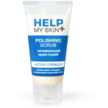 Полирующий крем-скраб для лица «Help My Skin+ Polishing Scrub», 55г, Биоритм lb-25035, цвет Белый, 55 мл., со скидкой