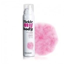 Массажная хрустящая пенка «Tickle My Body Cotton Candy» с ароматом сладкой ваты, Love to Love 6040744, 150 мл.