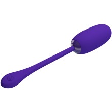 Фиолетовое виброяйцо «Pretty Love Julius», Baile BI-014653-3, из материала Силикон, цвет Фиолетовый, длина 19.6 см.