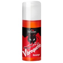 Жидкий вибратор «Vibroquet» со ароматом клубники, HotFlowers HC459, 12 мл., со скидкой