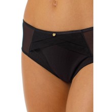 Трусы-слип со средней линией талии, 46, черный, Coquette Revue, CR_Chante 65124-06 Трусы