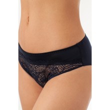 Трусы-слип со средней линии талии, 46, синий, Coquette Revue, CR_Dolce 65095B Трусы