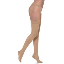 Чулки из лайкры 70 den под пояс, со средней компрессией &#40, mmHg 12/15&#41,, 5, бежевый, Silca, Silca_CA4127 Calza Nady 70 den Playa, size 5