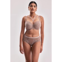 Бюстгальтер Denver на каркасах с чашками на тонком поролоне и съемными вкладышами, 75C, мокко, Alles, Alles_Denver U/W, цвет коричневый