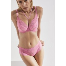 Роскошный бюстгальтер French Kiss на косточках нежного розового цвета, 80D, розовый, Alles, Alles_French Kiss P-UP