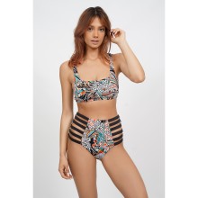 Топ из коллекции Africa с ярким принтом, дополнен съемными вкладышами, S, как-на-фото, Uniconf, Uniconf_CBB248 V1, цвет мульти