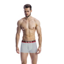 Классические однотонные боксеры UNICONF из премиального гипоаллергенного хлопка с добавлением эластана, XL, серый, Uniconf, Uniconf_BB12 Серый, из материала хлопок