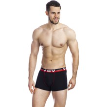 Классические однотонные боксеры UNICONF из премиального гипоаллергенного хлопка с добавлением эластана, M, черный, Uniconf, Uniconf_BB12 Черный