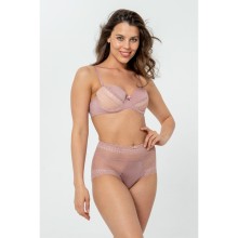 Классические кружевные трусики-слипы, XL, пудровый, Uniconf, Uniconf_NM10 Пудровый