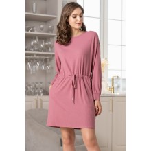 Туника до колен Mia-Amore выполнена из трикотажного полотна в рубчик, M, какао, Mia-Amore, Mam_Lana 1884, цвет коричневый