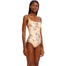 Слитный двусторонний бесшовный купальник с бесшовной fusion-обработкой по краю и регулируемыми бретелями, S, коричневый, Agua Bendita, AB_7129 Kora Bronzo