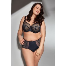 Темно-синие трусы из линейки Subtle Temptation, XXL, темно-синий, Bella Misteria, BM_18-MA-33-GRA-FP3, из материала полиамид