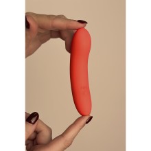 Мини вибратор «Atom» из премиального жидкого сликона, цвет красный, 06865 One Size, бренд Le Frivole, длина 31 см.