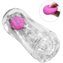 Маструбатор «Pretty Love 360» с вращающимся шариком, Baile BM-00900T102, цвет прозрачный, длина 15 см.