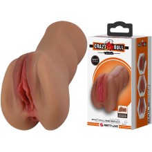 Мастурбатор-киска «Crazy Bull Caroline» с двумя отверстиями, TPR, Baile BM-009237N-1, длина 16 см.