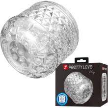 Маструбатор рельефный «Pretty Love Cory», цвет прозрачный, Baile BM-009253MN-2, длина 6 см.