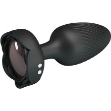 Анальный вибростимулятор «Osborn» с подсветкой, цвет мульти, Pretty Love BI-040183, длина 5.5 см.