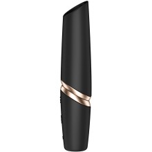 Вакуумный клиторальный стимулятор «Perfect Kiss», цвет черный, Satisfyer 4078496, длина 12 см.