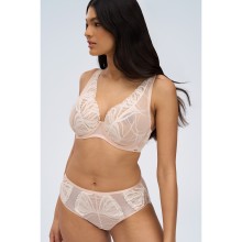 Кружевные трусики-слип Creme Brulee со средней линией талии, 44, бежевый, Alles, Alles_Creme Brulee, 44 размер