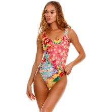 Слитный купальник Koraline с цветочным принтом, L, бордовый, Agua Bendita, AB_15444 Koraline Dawn