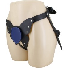 Универсальный пояс для страпона бабочка «Harness Briefs Caludio 2», цвет синий, Baile BW-022107-1