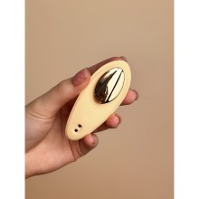 Вибратор-вкладыш в трусики «Velta» с управлением через приложение, силикон, Le Frivole 06863, длина 8.6 см.