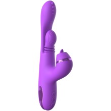 Вибратор «Intimotion Pulse Pro» с тройной стимуляцией, цвет сиреневый, 497812PD, длина 24 см.